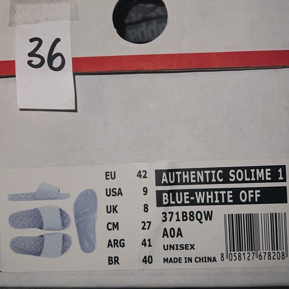 Kappa Authentic Solime 1 (Blue/White Off) Shoes/Slides/Sandals | UNISEX | NEW!💎 - Picture 5 of 6